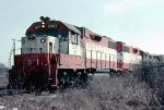 Burlington Northern GP38-2 #2367 leading a Pensacola bound train 